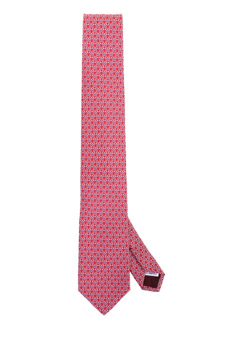 Shop SALVATORE FERRAGAMO  Cravatta: Salvatore Ferragamo cravatta in seta stampa Gancini.
Composizione: 100% seta.
Made in Italia.. 350814 RAYON-757978
